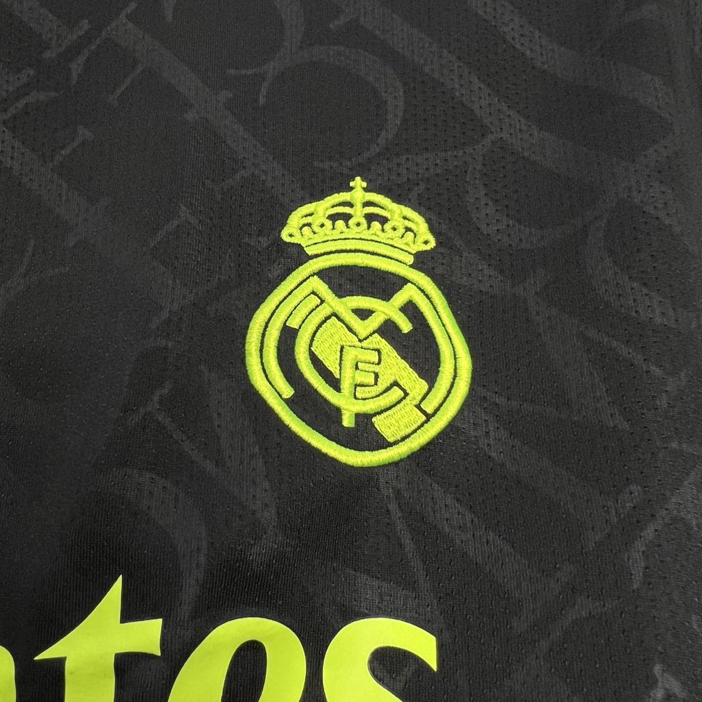 Camisa Real Madrid Black And Neon Unique 24/25 - Adidas (Torcedor) Masculina