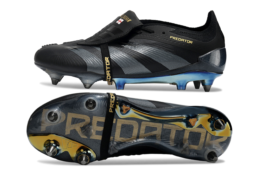 Adidas Predator Elite Fold-Over Tongue SG - Preta e Cinza