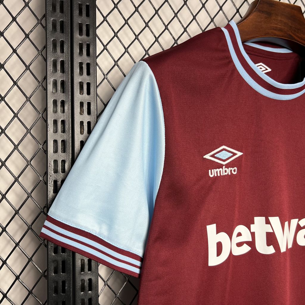 Camisa West Ham Home 24/25 - Versão (Torcedor) Masculina