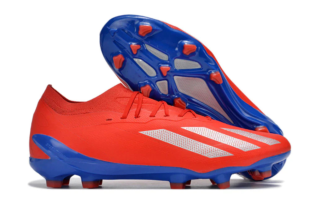 Chuteira Adidas CrazyFast.1 FG (Vermelha e Azul)
