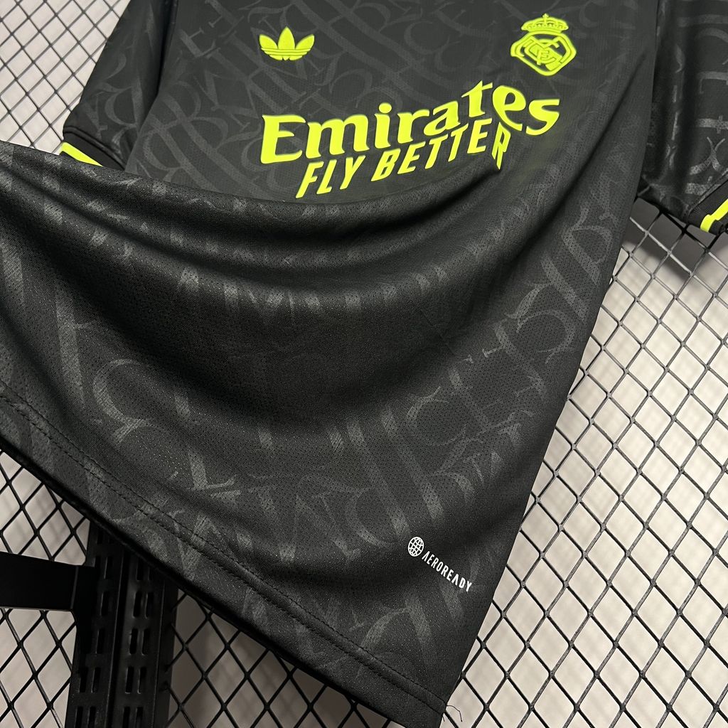 Camisa Real Madrid Black And Neon Unique 24/25 - Adidas (Torcedor) Masculina