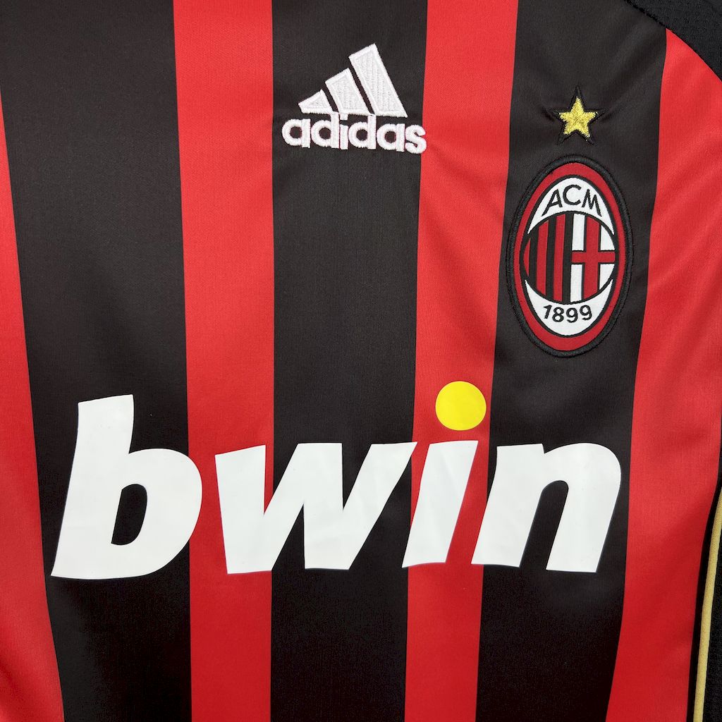 Camisa Milan Titular 06/07 - Versão (Retrô) Manga Comprida