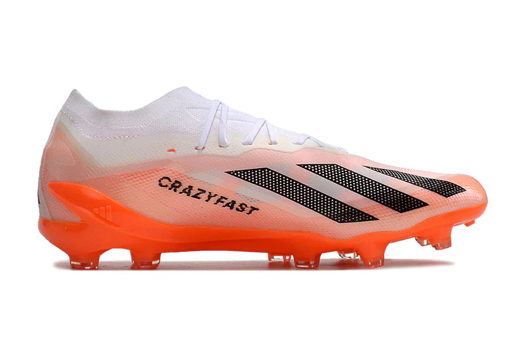 Chuteira Adidas CrazyFast.1 FG (Laranja e Branca)
