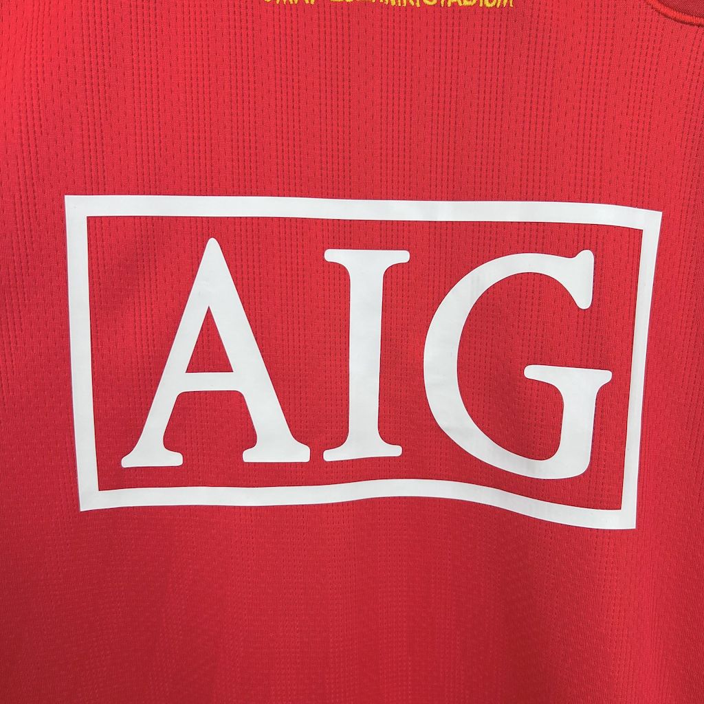 Camisa Manchester United Titular 07/08 - Versão (Retrô) Manga Comprida