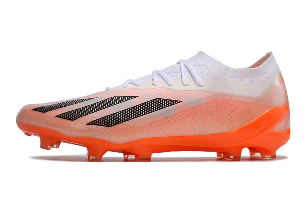 Chuteira Adidas CrazyFast.1 FG (Laranja e Branca)