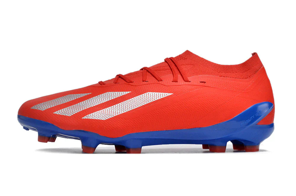 Chuteira Adidas CrazyFast.1 FG (Vermelha e Azul)