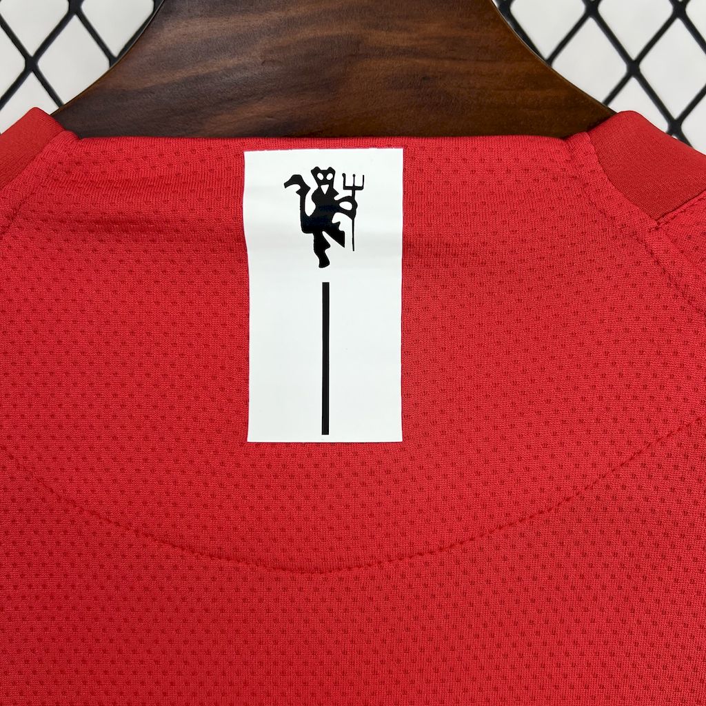 Camisa Manchester United Titular 07/08 - Versão (Retrô) Manga Comprida