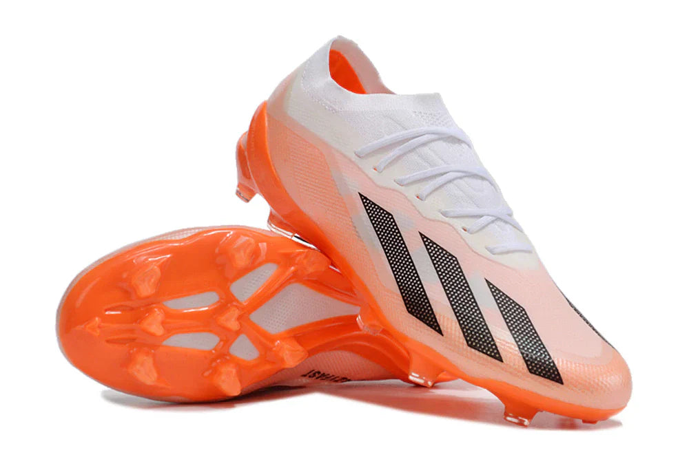 Chuteira Adidas CrazyFast.1 FG (Laranja e Branca)