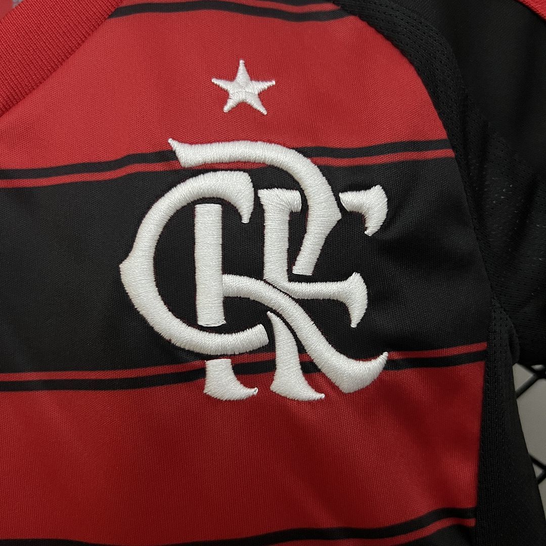 Kit Infantil Flamengo 2025 Home - Manga Longa