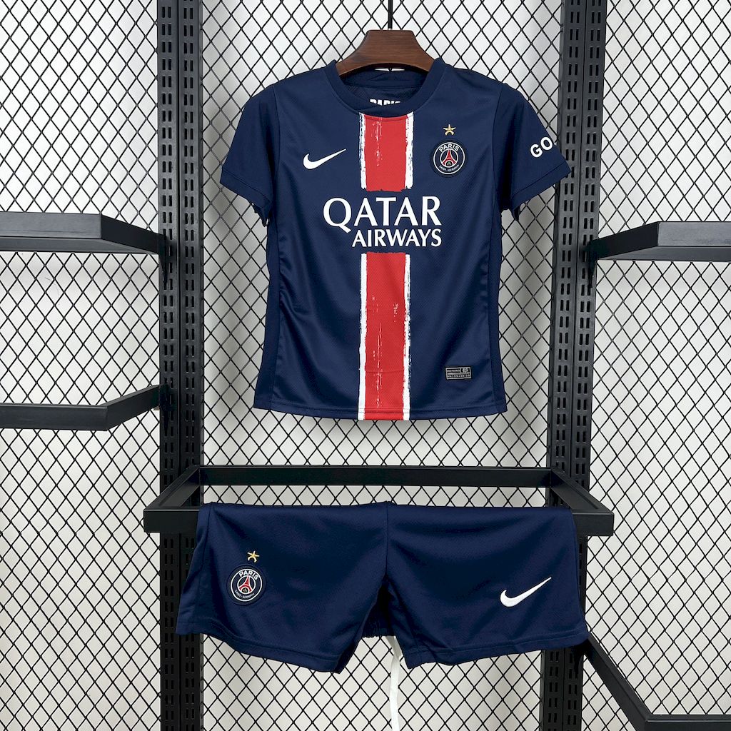 Kit Infantil PSG 24/25 Home (Com Estrelas)