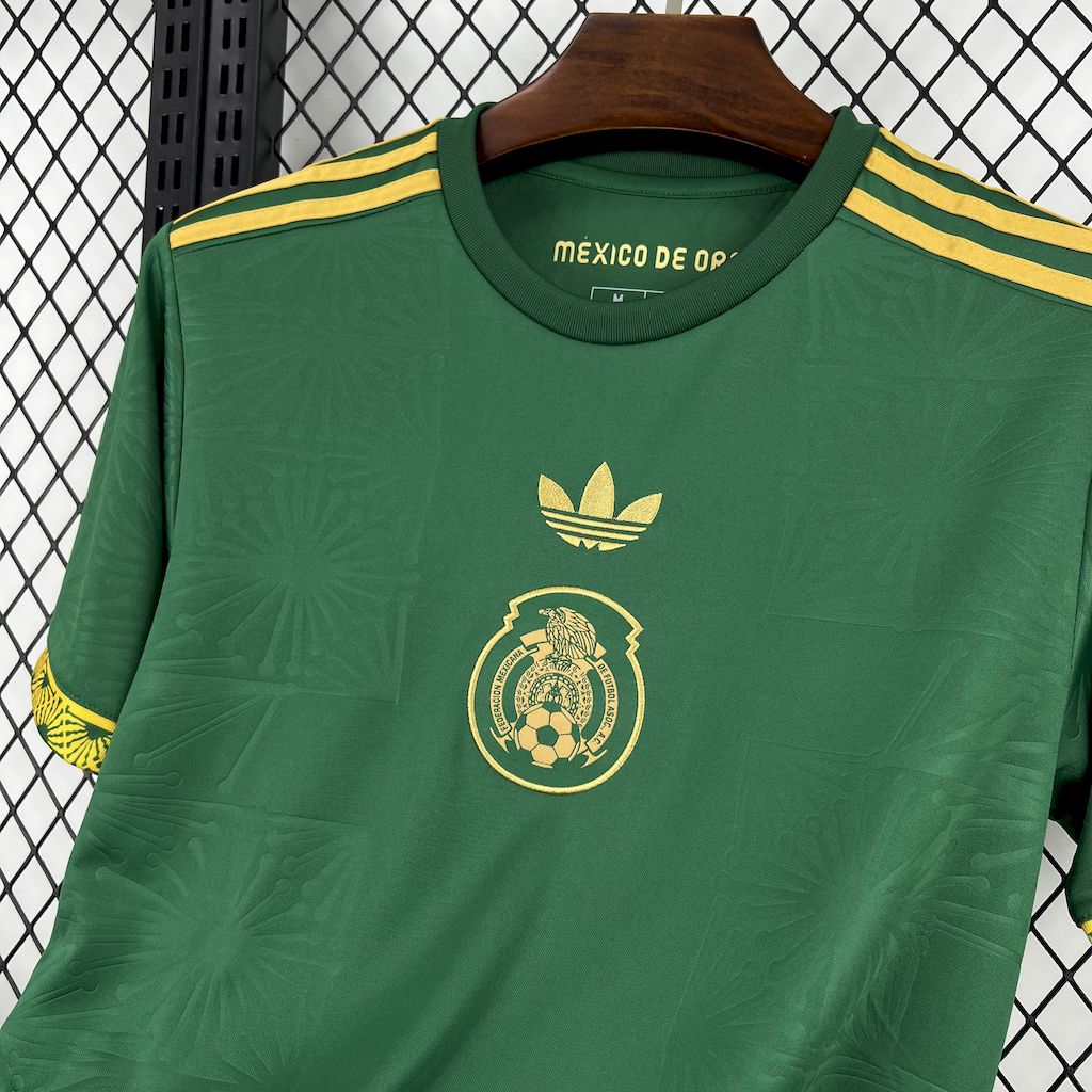 Camisa México Gold-Verde 25/26 - (Torcedor) Masculina