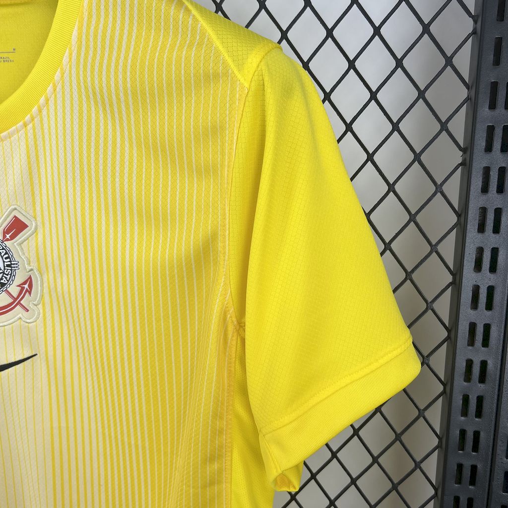 Camisa Corinthians Goleiro-Amarela 25/26 - Versão (Torcedor) Masculina