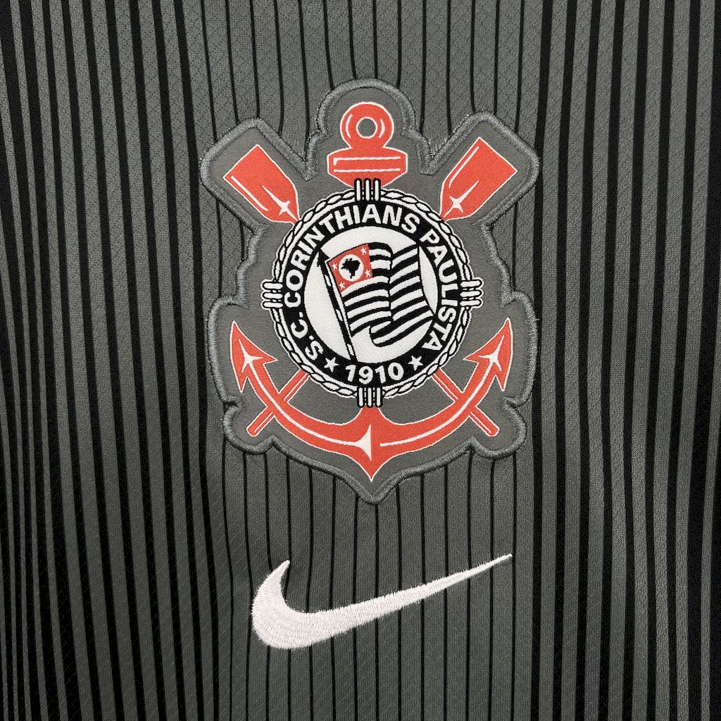 Camisa Corinthians Goleiro-Black 25/26 - Versão (Torcedor) Masculina