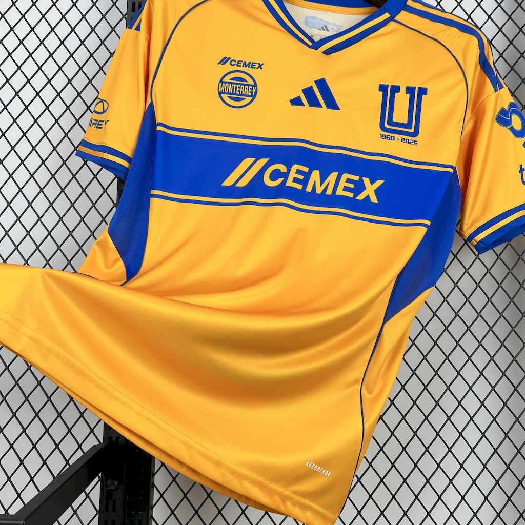 Camisa Tigres Home 25/26 - (Torcedor) Masculina