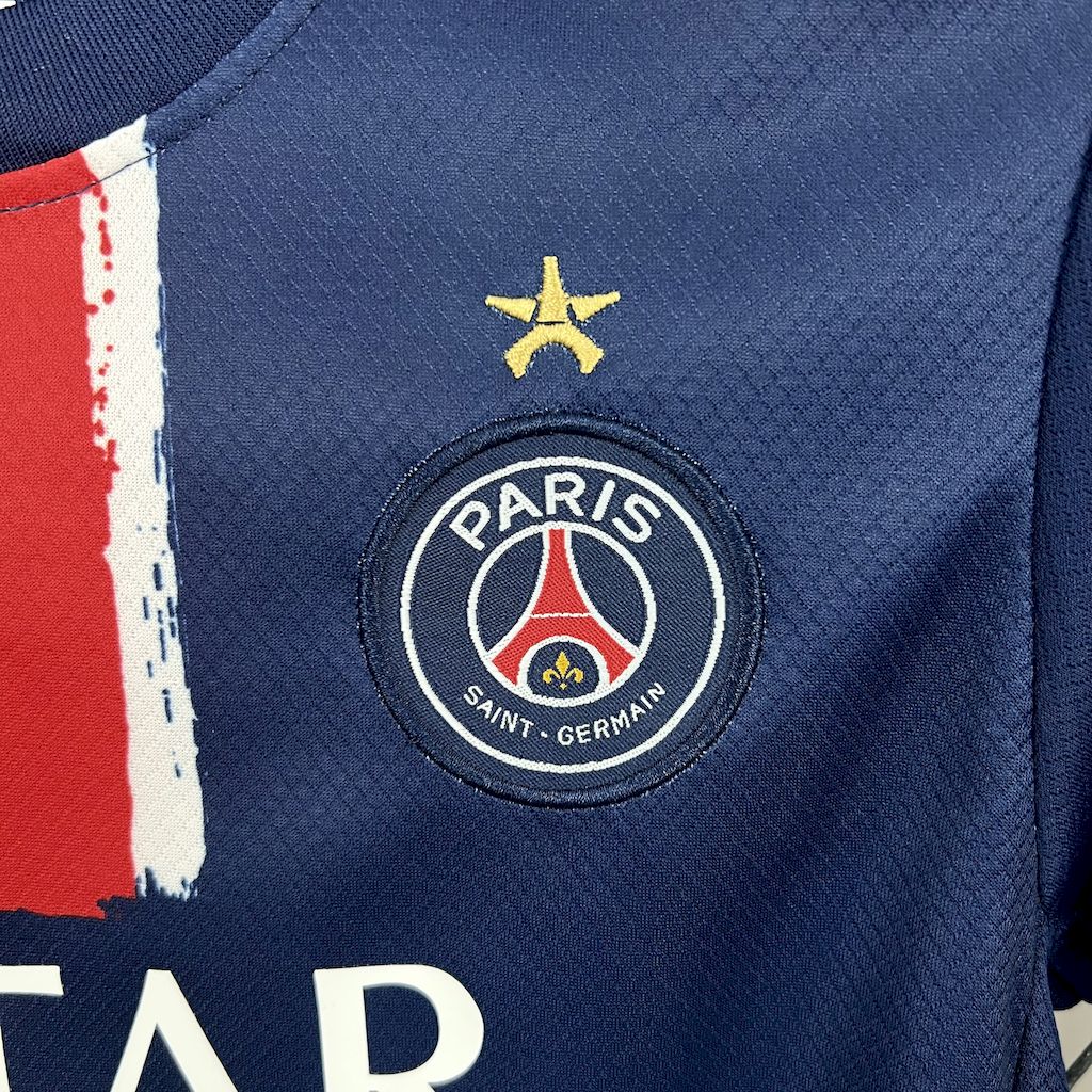 Kit Infantil PSG 24/25 Home (Com Estrelas)