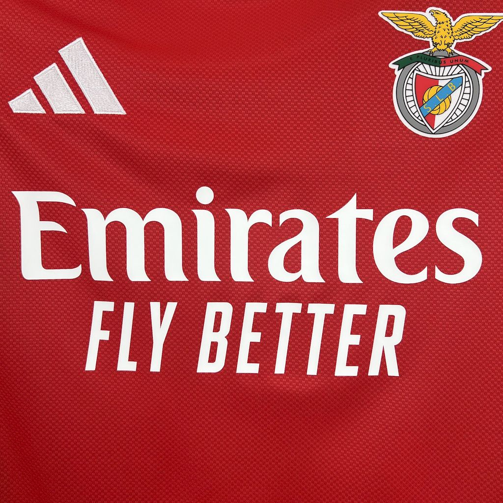 Camisa Benfica Home Manga Longa 25/26 - Versão (Torcedor) Masculina