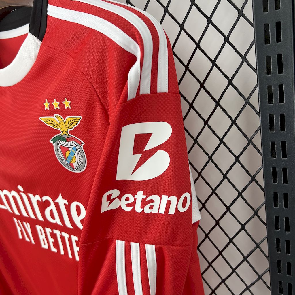 Camisa Benfica Home Manga Longa 25/26 - Versão (Torcedor) Masculina