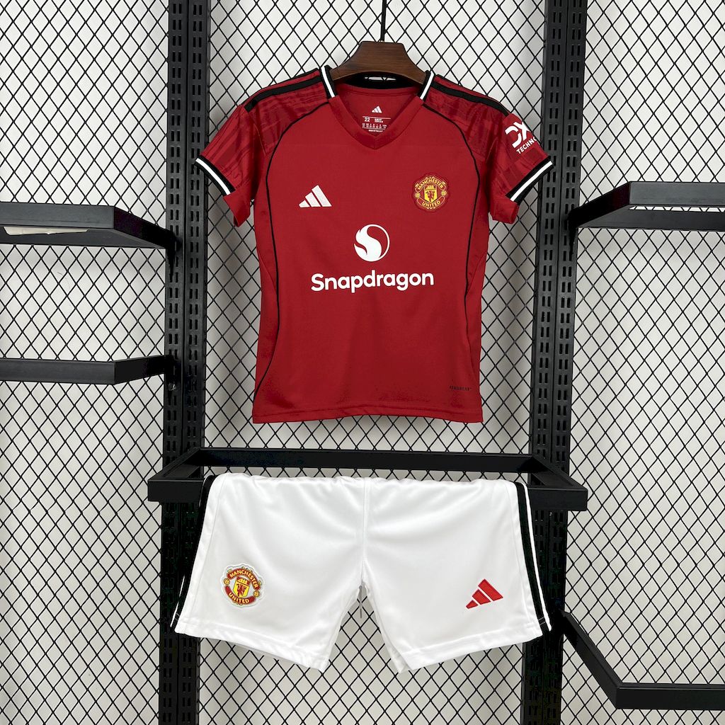 Kit Infantil Manchester United 25/26 Home