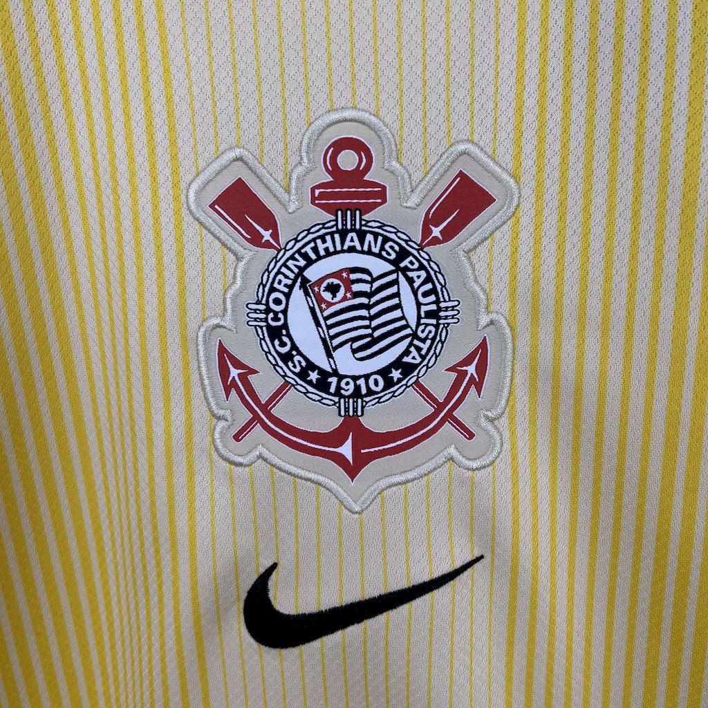 Camisa Corinthians Goleiro-Amarela 25/26 - Versão (Torcedor) Masculina