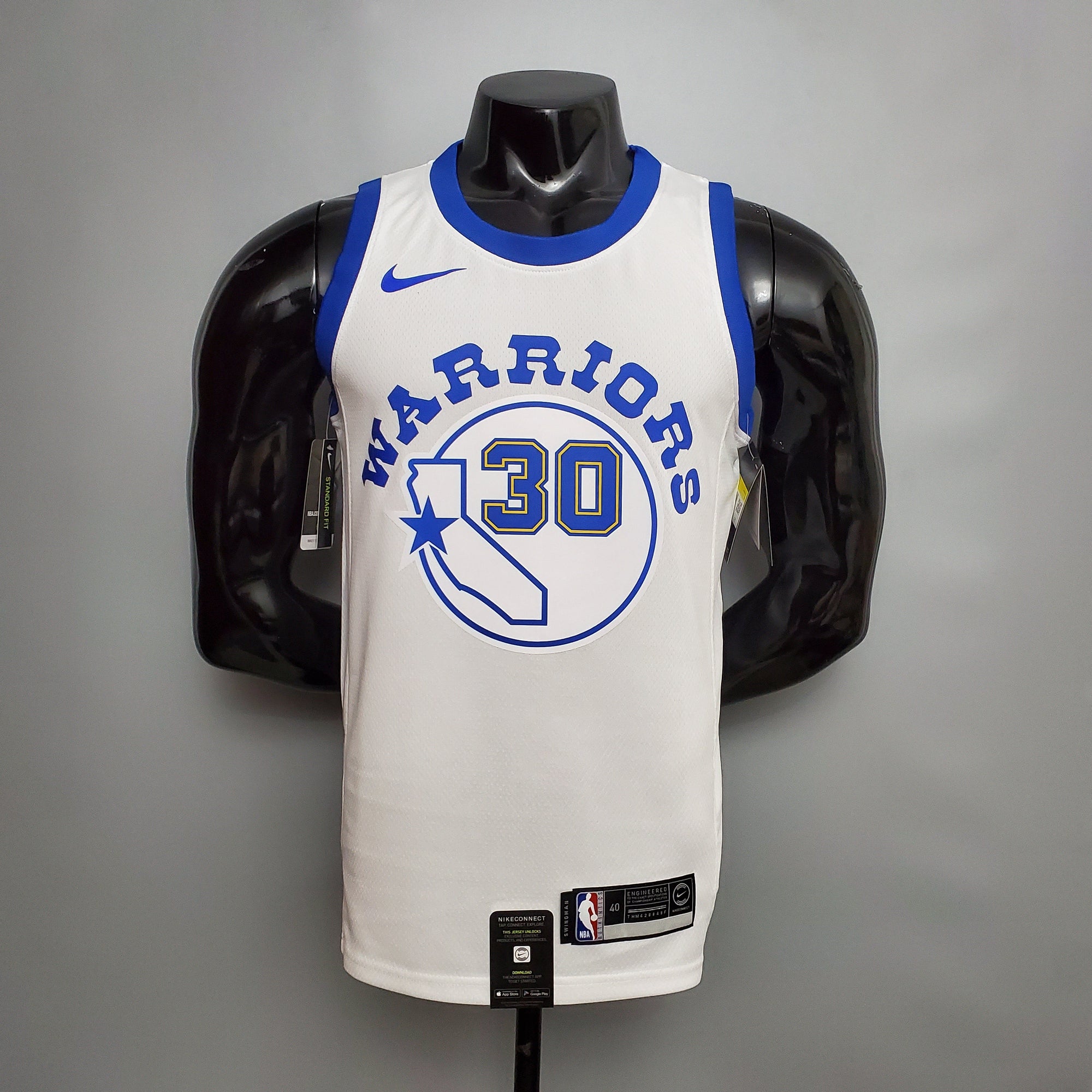 Camisa NBA Golden State Warriors #30 Curry - (Retrô) White
