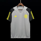 Camisa Flamengo Treino Cinza Adidas 24/25 - Versão (Torcedor) Masculina