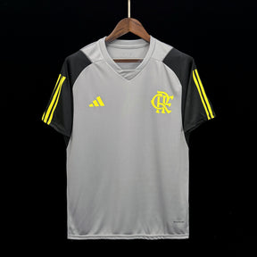 Camisa Flamengo Treino Cinza Adidas 24/25 - Versão (Torcedor) Masculina