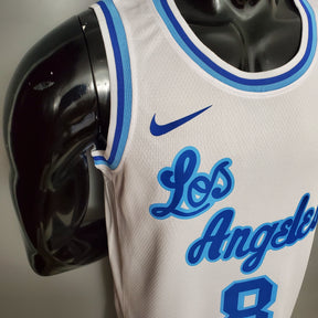 Camisa NBA Lakers #8 Bryant (Retrô) Night White - 23/24