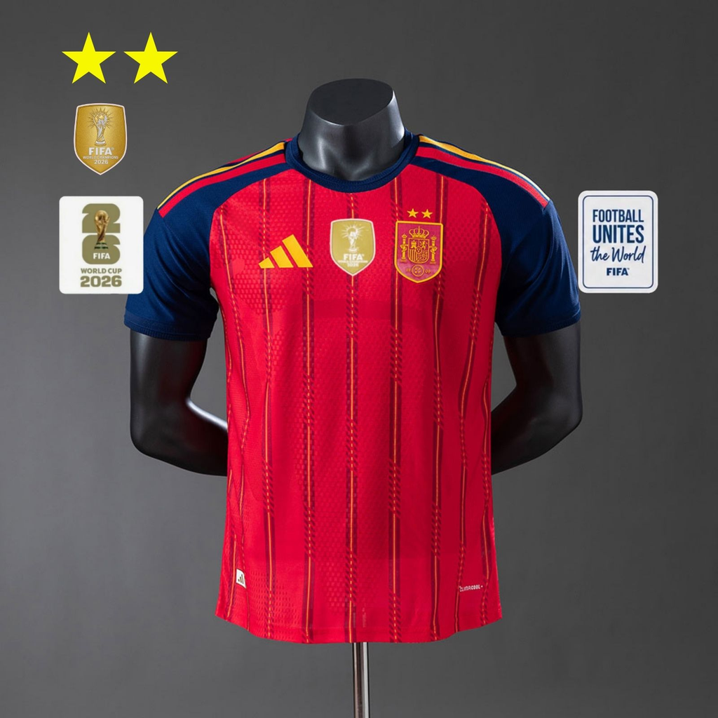 Camisa Espanha 2026 Home (Com Patchs) - (Jogador)