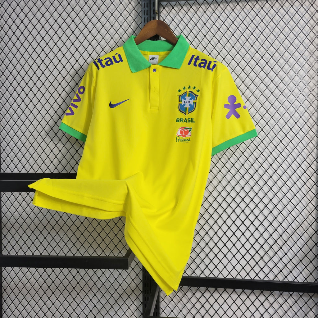 Camisa Brasil 2022 Travel - (Retrô) Polo