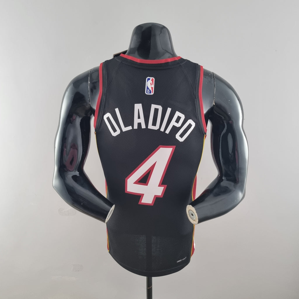 Camisa NBA Miami Heat #4 Oladipo - 75° Aniversário Black
