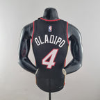 Camisa NBA Miami Heat #4 Oladipo - 75° Aniversário Black