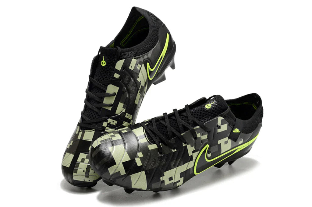 Chuteira Nike Tiempo Legend 10 FG - Preto e Verde