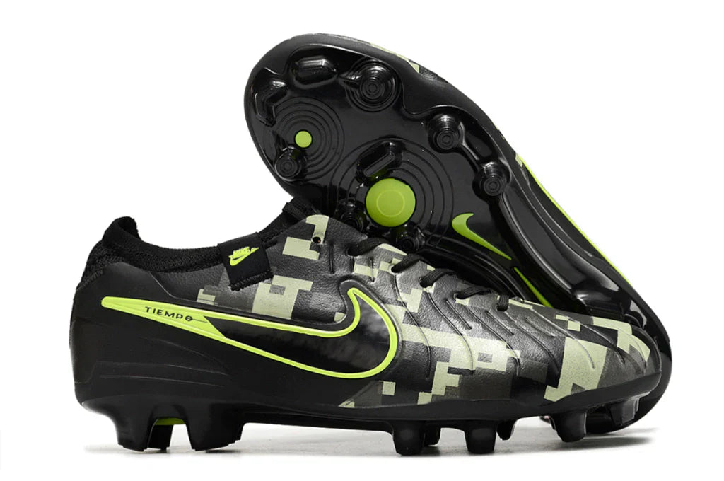 Chuteira Nike Tiempo Legend 10 FG - Preto e Verde