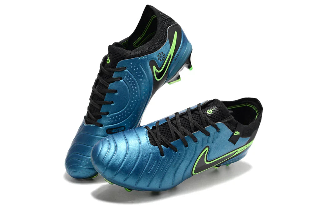 Chuteira Nike Tiempo Legend 10 FG - Azul e Preto