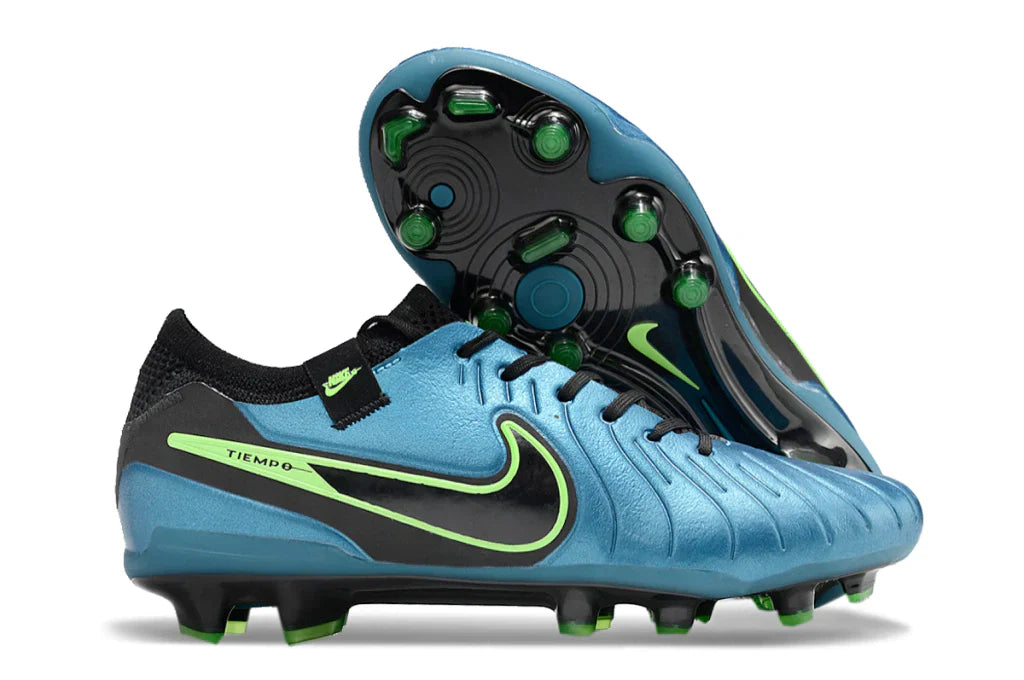 Chuteira Nike Tiempo Legend 10 FG - Azul e Preto