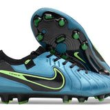 Chuteira Nike Tiempo Legend 10 FG - Azul e Preto