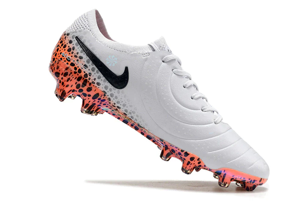 Chuteira Nike Tiempo Legend 10 FG - Laranja e Branco - Pack  Eletric