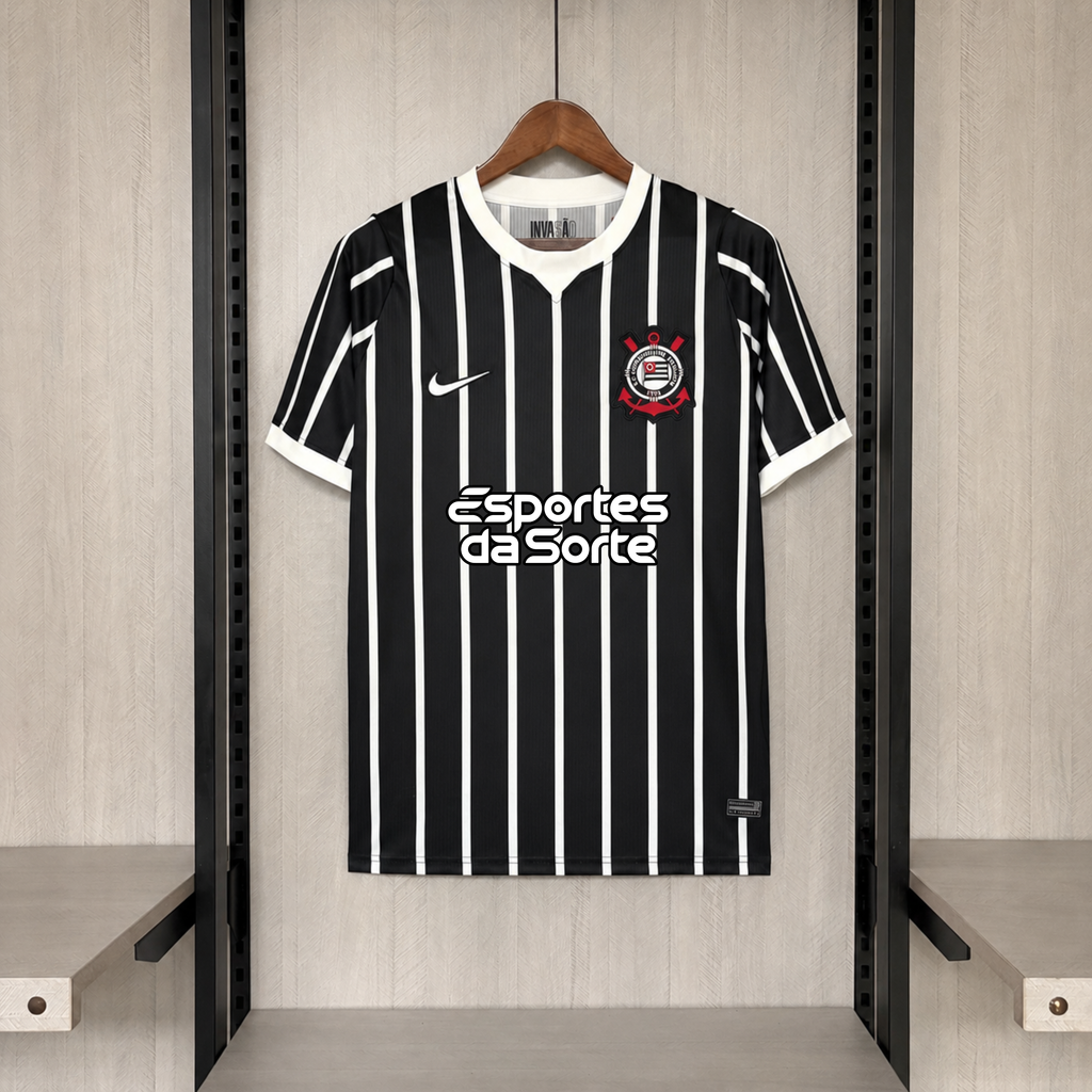 Camisa Corinthians 2026 Away (Com Patrocínio) - (Torcedor)