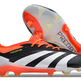 Chuteira Adidas Predator Elite FG - Preta, Branca e Laranja
