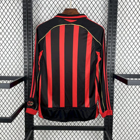 Camisa Milan Titular 06/07 - Versão (Retrô) Manga Comprida