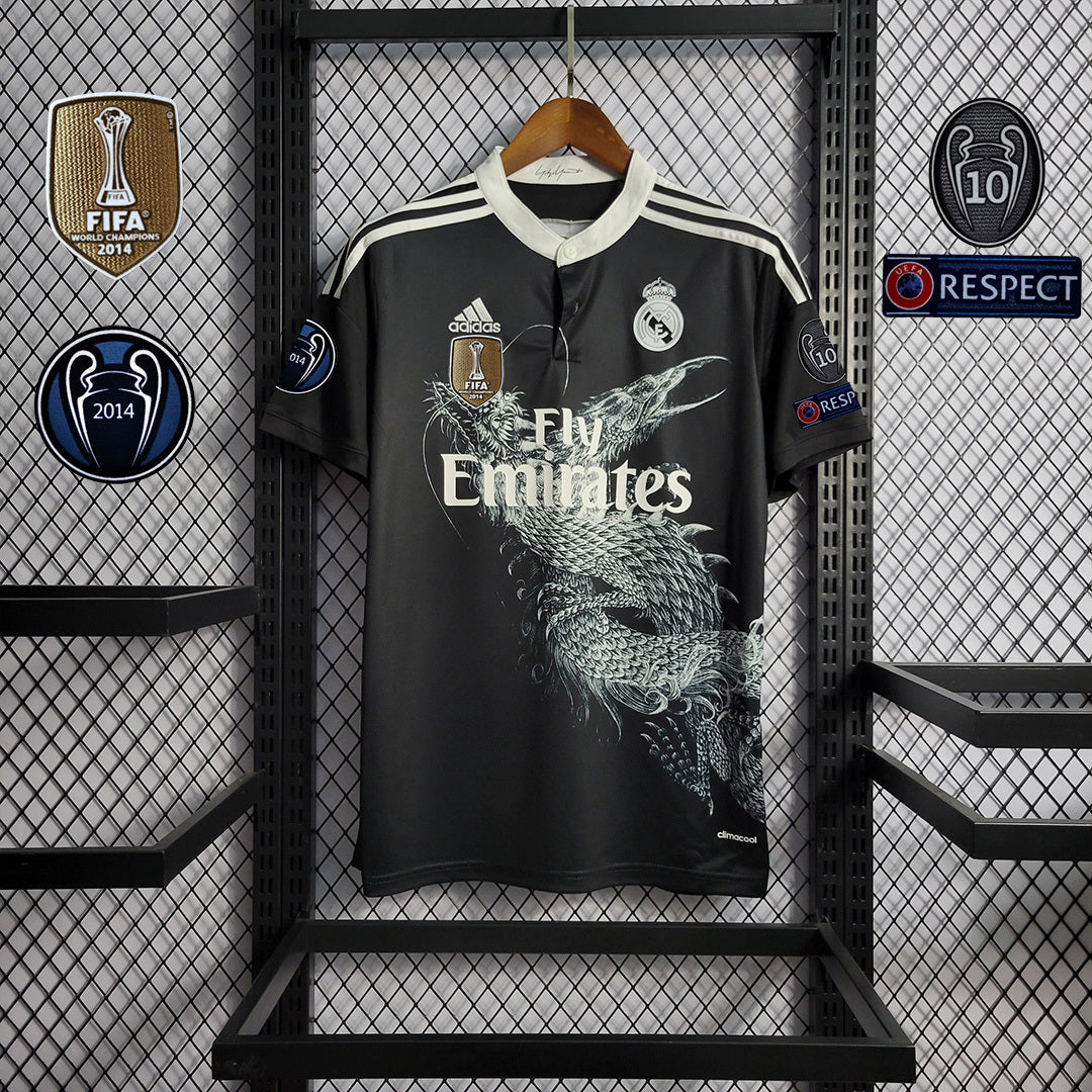 Camisa Real Madrid 14/15 Third (Todos os Patches) - (Retrô)