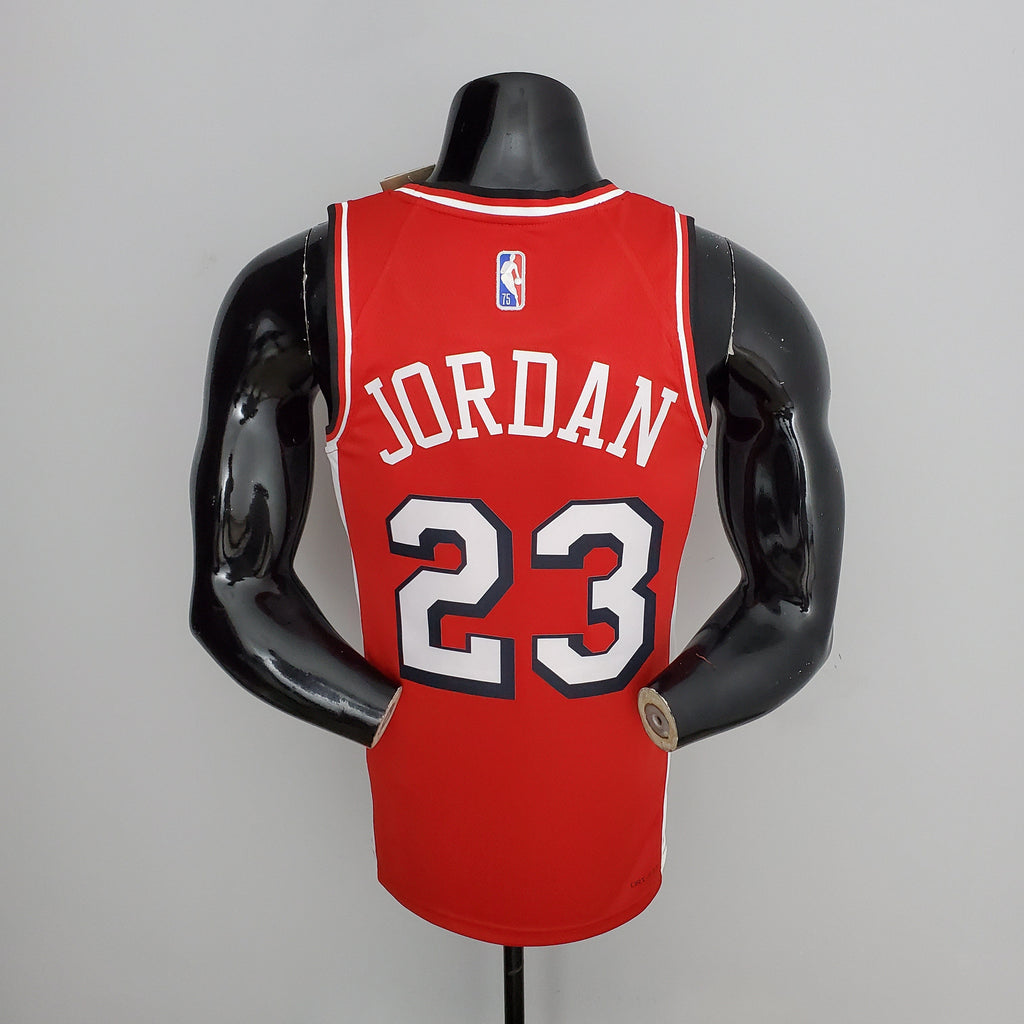 Camisa NBA Chicago Bulls #23 Jordan - 75° Aniversário Red