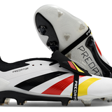 Chuteira Adidas Predator Elite Tongue FG - Branca e Preta