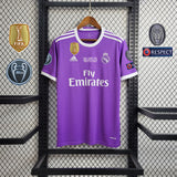 Camisa Real Madrid 16/17 Away (Final Champions League) (Todos os Patches) - (Retrô)