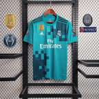Camisa Real Madrid 17/18 Third (Todos os Patches) - (Retrô)