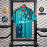 Camisa Real Madrid 17/18 Third (Todos os Patches) - (Retrô)