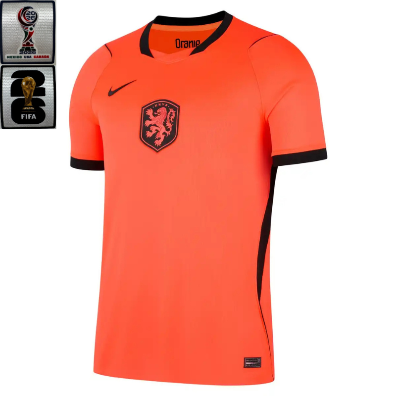 Camisa Holanda 2026 Home - (Com Patchs) (Torcedor)