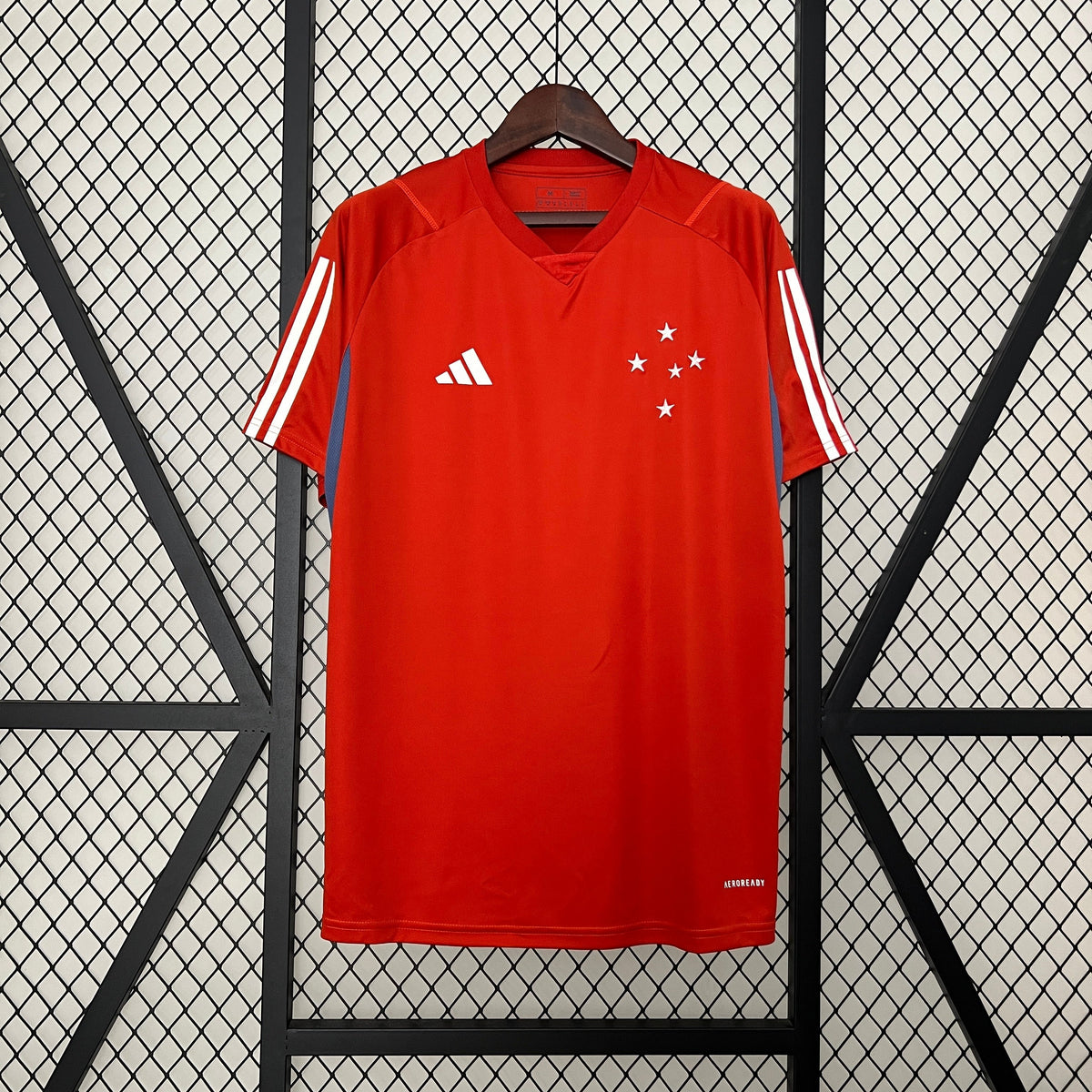 Camisa Cruzeiro Treino vermelha 24/25 - Versão (Torcedor) Masculina