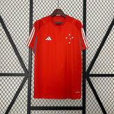 Camisa Cruzeiro Treino vermelha 24/25 - Versão (Torcedor) Masculina