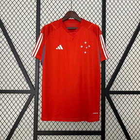 Camisa Cruzeiro Treino vermelha 24/25 - Versão (Torcedor) Masculina